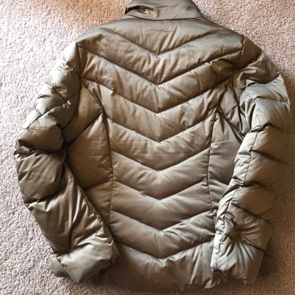 Eddie Bauer Gold Brown 550 Goose Down Jacket - Picture 4 of 4